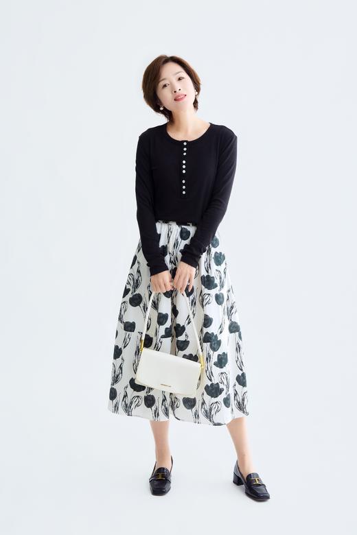 丝麻纽扣T 商品图0