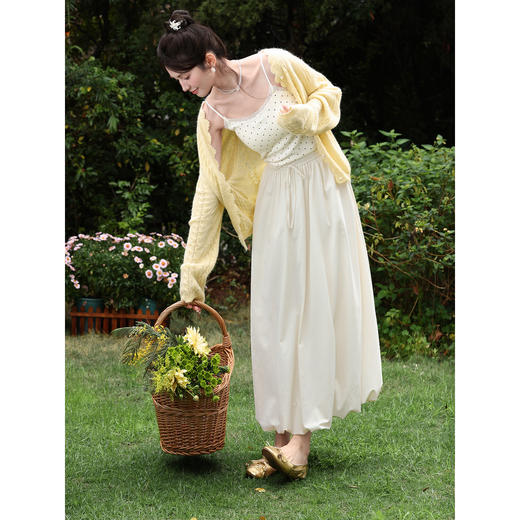 鹿向南【0328/20:00新品前一小时7折】浅杏色半身裙 商品图2