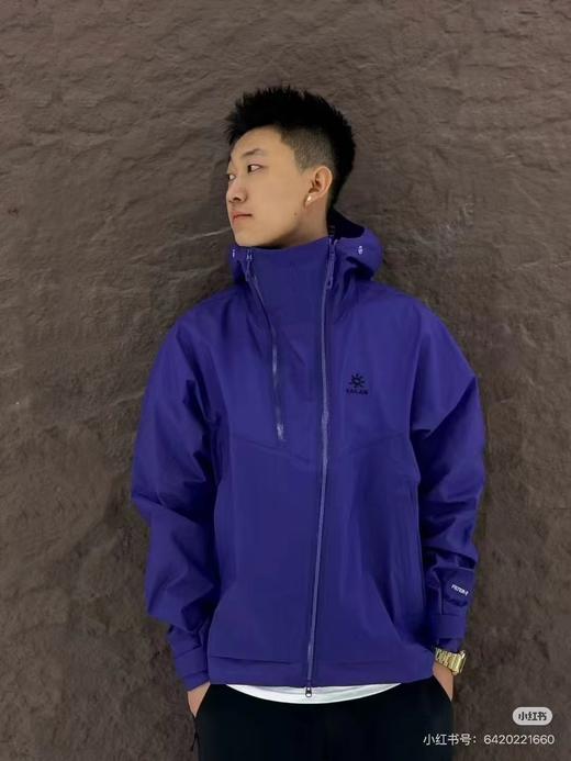 F032519男女双拉链春款冲锋衣情侣款硬壳防风防水户外夹克外套 商品图11