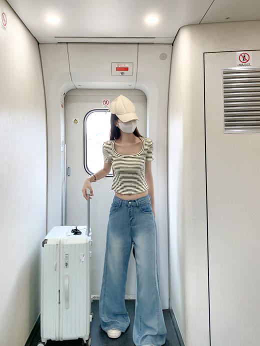 <曾小咸推荐>3.26现货秒杀 ！微信超特价！垂感天丝高腰牛仔裤 日常189.99 立减100 秒杀89.99！！ 商品图7