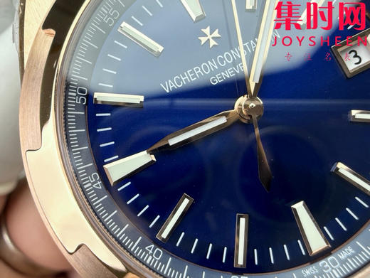 VC江诗丹顿8F纵横四海系列4500V 玫金蓝 男士腕表 商品图3