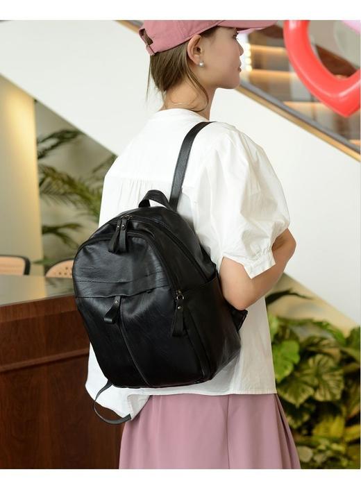 【小来】捡漏价！时尚PuU出行双肩包，简约休闲大容量，旅行、上班、上学、日常都能用 商品图2