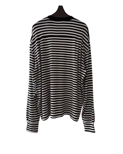 女款条纹长袖T恤打底衫he013 商品图1