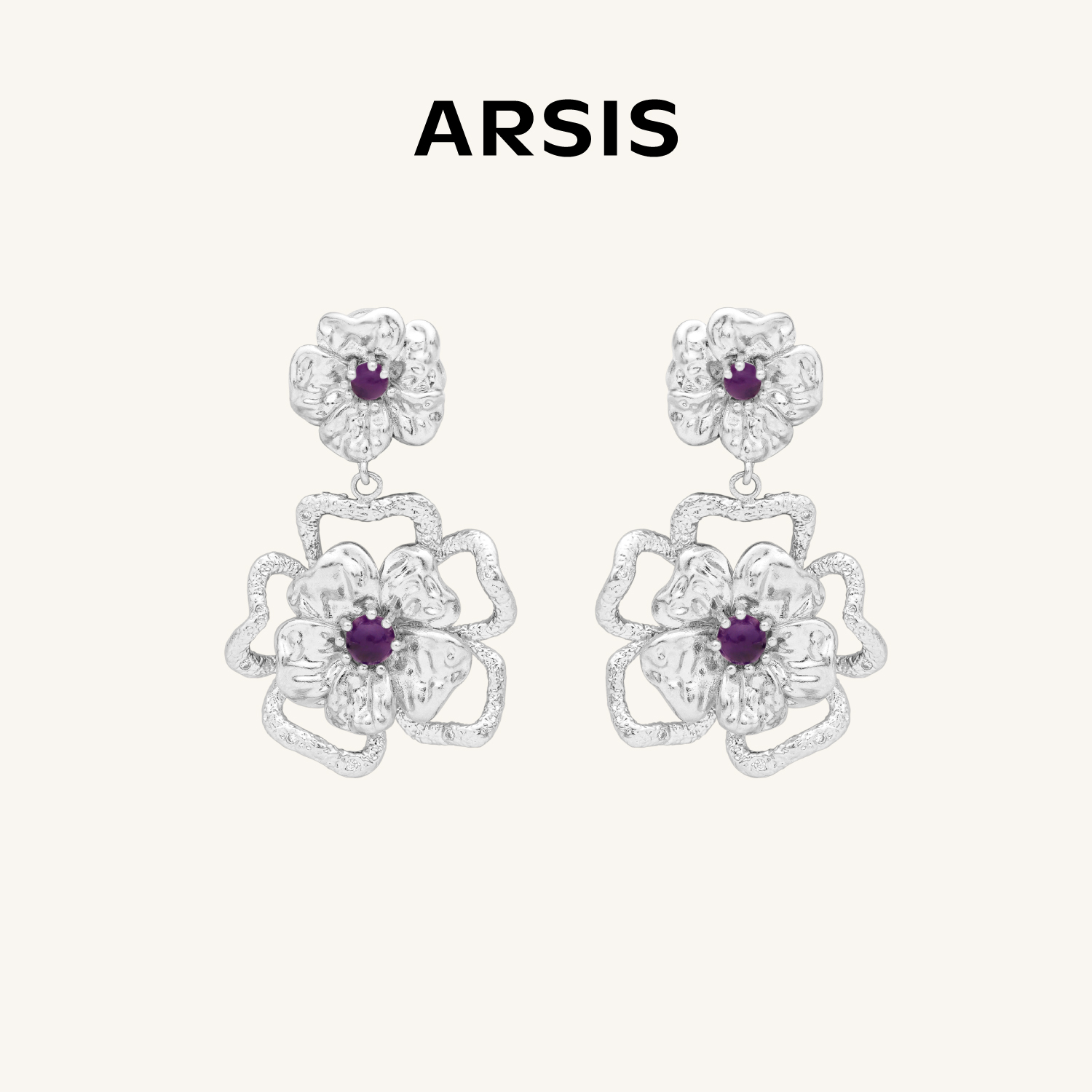 ARSIS 丨 繁绮系列 繁花风影耳坠