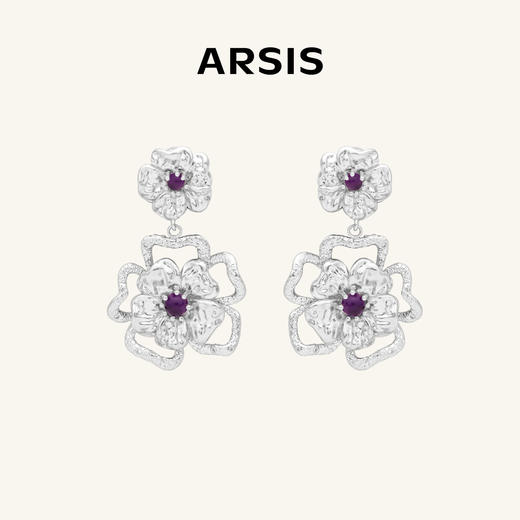 ARSIS 丨 繁绮系列 繁花风影耳坠 商品图1