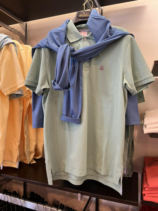 马卡龙色！Brooks brothers 布克兄弟男士🐑彩色小羊标 经典款Polo衫 商品图3