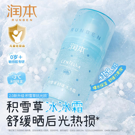 【长轻专属】润本积雪草舒缓冰冰霜 晒后修护 舒缓泛红 一抹降温 商品图0