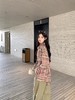 韩国东大门复古格纹翻领宽松长袖衬衫 商品缩略图0