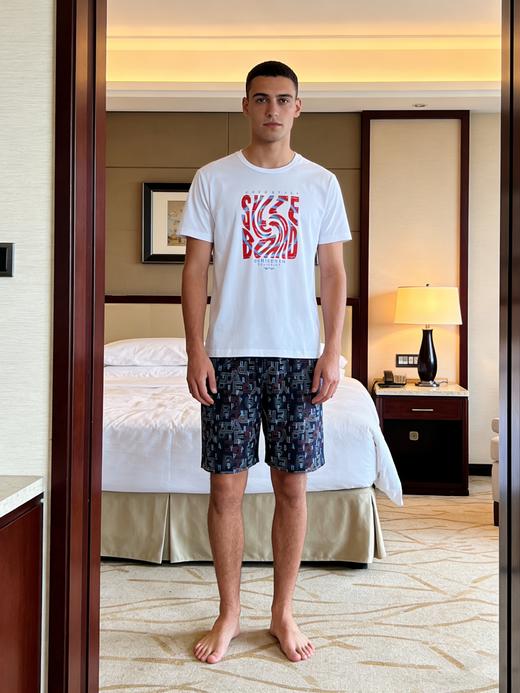 【莫代尔柔软】SCHIESSER德国舒雅男士莫代尔薄款套装69/21107H 商品图2