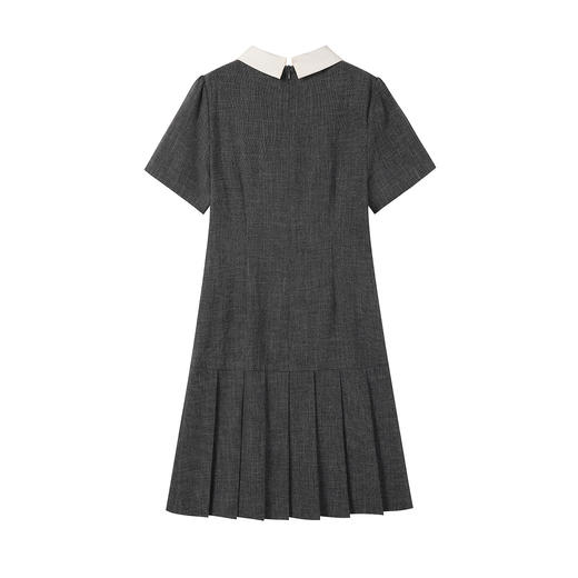 奢姿大码女装2026夏季胖妹妹时尚撞色翻领连衣裙气质减龄通勤裙子9962894489 商品图1