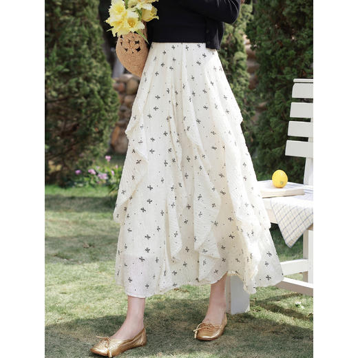 鹿向南【0328/20:00新品前一小时7折】杏色半身裙 商品图0