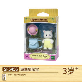 森贝儿家族过家家女孩玩具公仔娃娃公主儿童生日礼物波斯猫宝宝