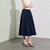【抗皱半身裙】三彩2026夏季新款纯色高腰A字裙伞裙长裙通勤S 商品缩略图1