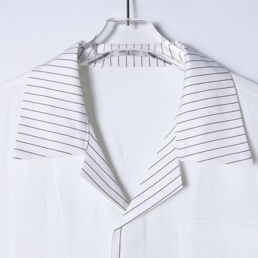 SDSA男装2026新款高贵轻奢韩系简约拼接翻领短袖衬衫百搭时尚上衣 商品图1