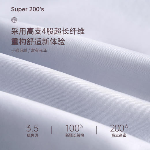 200支全棉DP免烫短袖衬衫245P0F617S 商品图3