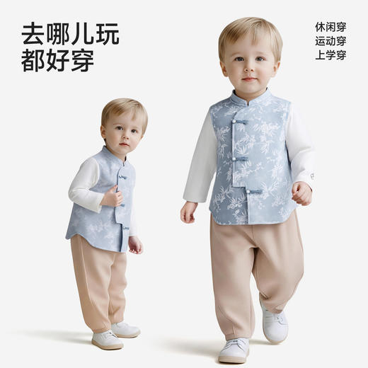 【商场同款】英氏童装儿童长裤男童裤子户外休闲裤外出百搭新款 商品图3