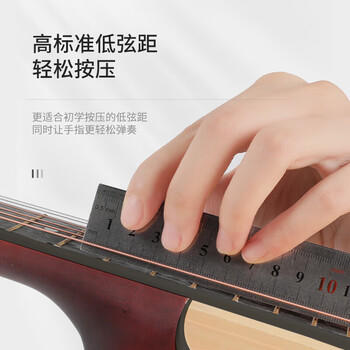 相思鸟 民谣吉他38寸初学者入门男女吉他乐器 亮光原木色 /玩具乐器 /乐器 /吉他/贝斯 商品图5