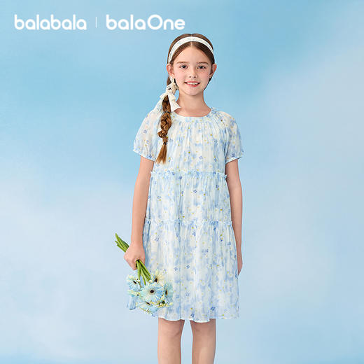 【balaOne】巴拉巴拉童装儿童裙子女童公主连衣裙2026夏新款甜美 商品图1
