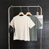 F032501春季新款纯色定染工艺舒适百搭圆领打底短袖T恤 商品缩略图1