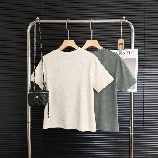 F032501春季新款纯色定染工艺舒适百搭圆领打底短袖T恤 商品图1