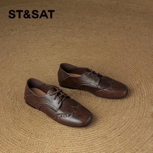 星期六26春新款轻盈绑带百搭英伦乐福SSE1112C3J 商品图8