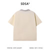 SDSA男装2026新款高贵轻奢老钱风拼接简约polo领短袖T恤百搭宽松 商品缩略图4