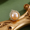 子佩集【灼灼芳华】银S925珍珠惜王妃戒指【R1702】12mm珠镀金火焰金色珠2601 商品缩略图0