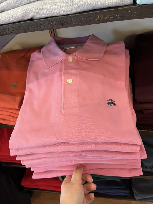 马卡龙色！Brooks brothers 布克兄弟男士🐑彩色小羊标 经典款Polo衫 商品图5