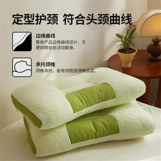 【透气不闷汗！颈椎友好】竹炭防螨护颈枕头枕芯睡眠家用一只单人男女学生宿舍用整头不塌陷。xa 商品图2