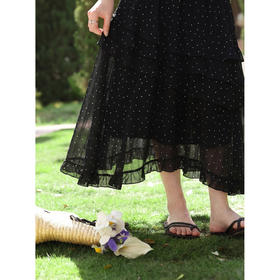 鹿向南【0328/20:00新品前1小时7折限量100件】黑色半身裙