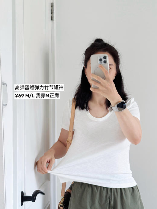 26春夏万搭T-鹅蛋领显瘦短袖T恤【包邮+三天无理由退换】 商品图5