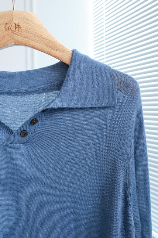 芯柔领叙|高智感翻领纽扣针织衫 商品图5