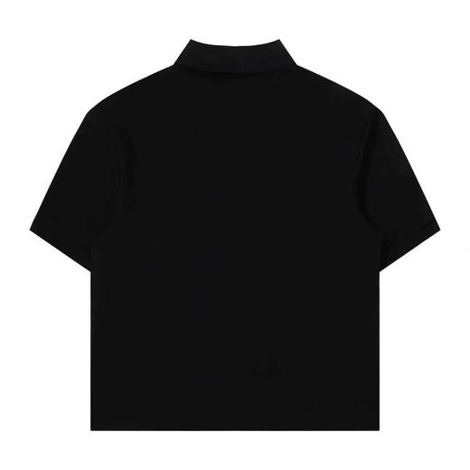 F032529复古简约休闲宽松刺绣字母情侣翻领polo衫短袖T恤 商品图4