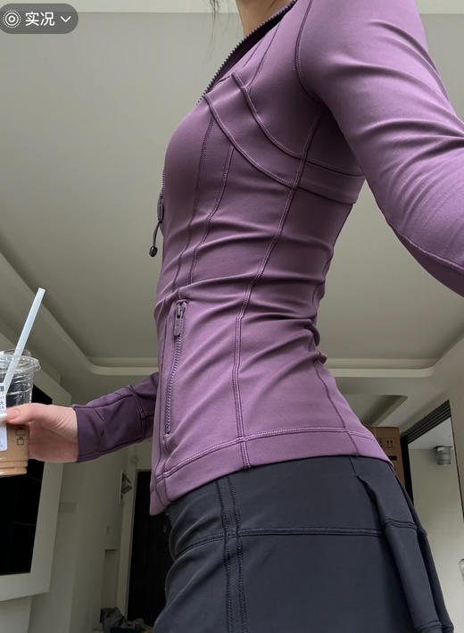 点此购买 Lululemon露露Define系列女士金标拉链运动夹克外套 md 343378 商品图8