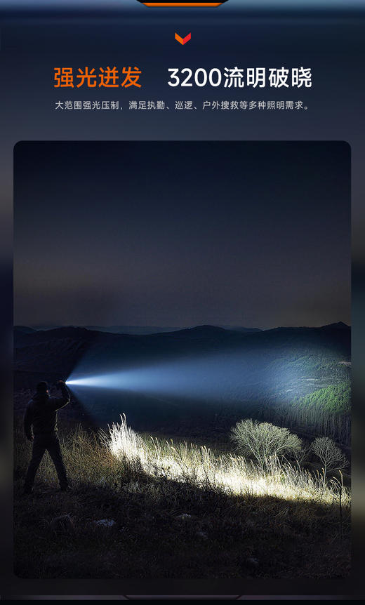 FENIX菲尼克斯TK15R强光充电户外远射徒步巡逻智能光感战术手电筒 商品图4