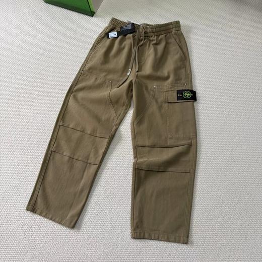 F032528早春美式复古工装直筒简约宽松高街重磅弯刀牛仔裤 商品图5