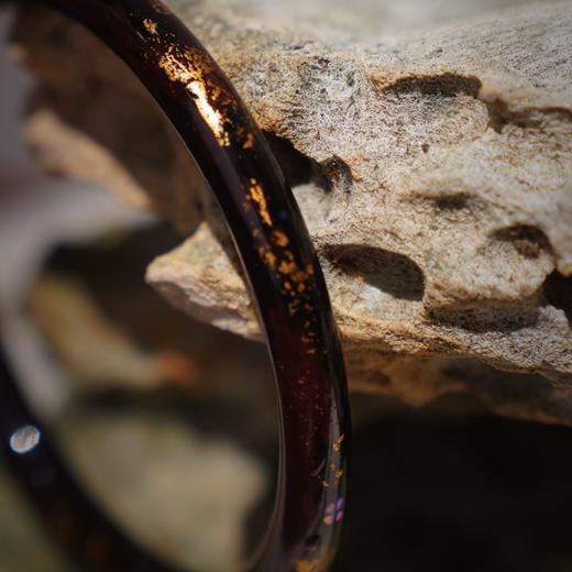 【紫金碟梦大漆手镯】特细圆镯6mm 商品图6