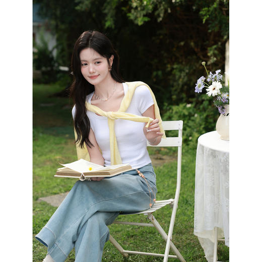 鹿向南【0328/00:00新品前一小时7折】蓝色牛仔裤 商品图4