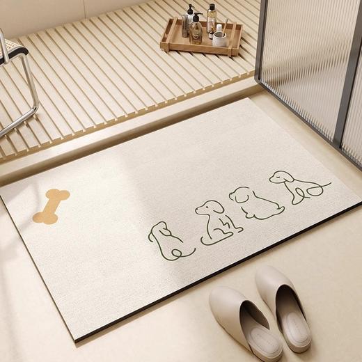 【防滑稳定❗️吸水快干】硅藻泥吸水防滑入户门垫卫生间浴室地垫玄关耐脏易打理地垫。ya 商品图1