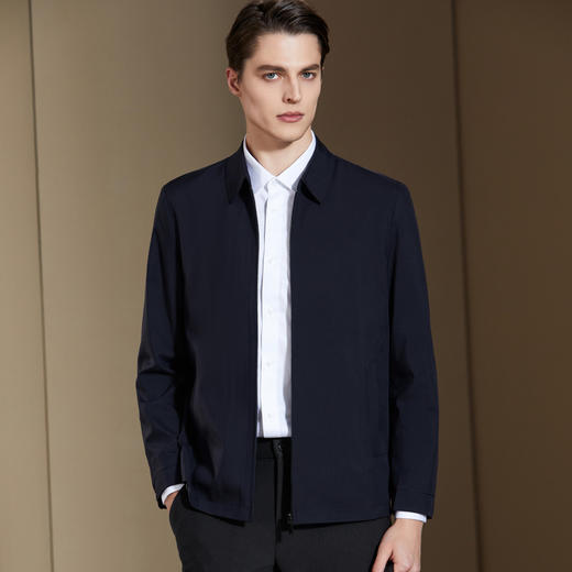 安东尼奥A&N 【三防】翻领夹克外套男士春秋商务休闲挺括防风茄克男夹克5109404 商品图5