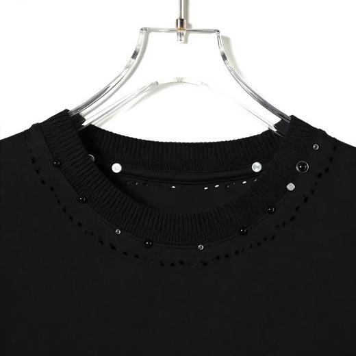 SDSA男装2026新款高贵轻奢韩系潮牌领口铆钉设计短袖T恤百搭宽松 商品图2