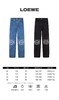 F032503刺绣logo情侣中筒中腰直筒九分设计中腰牛仔裤 商品缩略图6