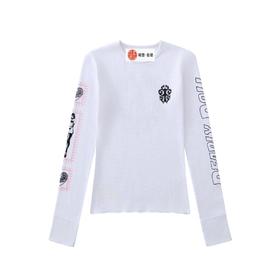 女款全棉华夫格长袖T恤ba009