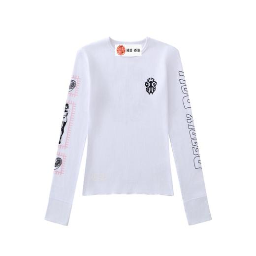 女款全棉华夫格长袖T恤ba009 商品图0