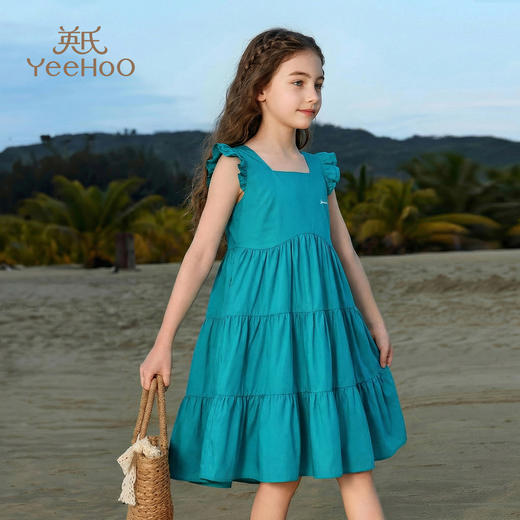 【英氏】【100%棉法式连衣裙】【140-170】女童夏季新款蛋糕裙 商品图8