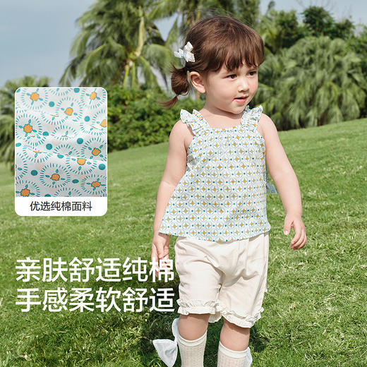 【balaOne】巴拉巴拉宝宝背心婴儿上衣女童夏季2026新款甜美时尚 商品图3
