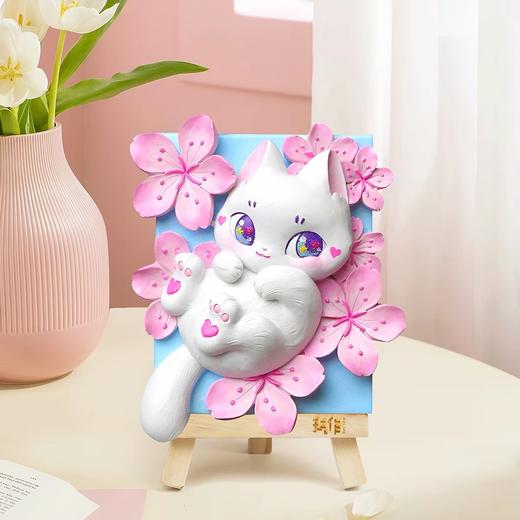 【玩作正版立体浮雕手绘油画】送画架 梵高莫奈浮世绘DIY创意手工立体浮雕手绘油画 商品图4