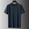 【DPS】【棉麻】大依优型大码男装夏季新中新圆领短袖T恤休闲透气上衣 商品缩略图1