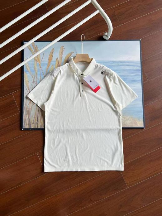 F032567新款运动系列撞色条纹领前胸撞色四合扣冰感科技短袖POLO衫 商品图9