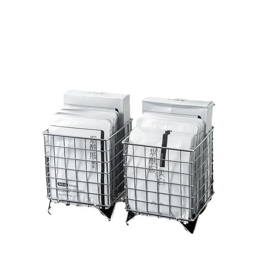 【高级感拉满❗️大开口的设计】面膜收纳盒洗手台化妆品收纳筐梳妆台桌面护肤品口红整理。ya 商品图4